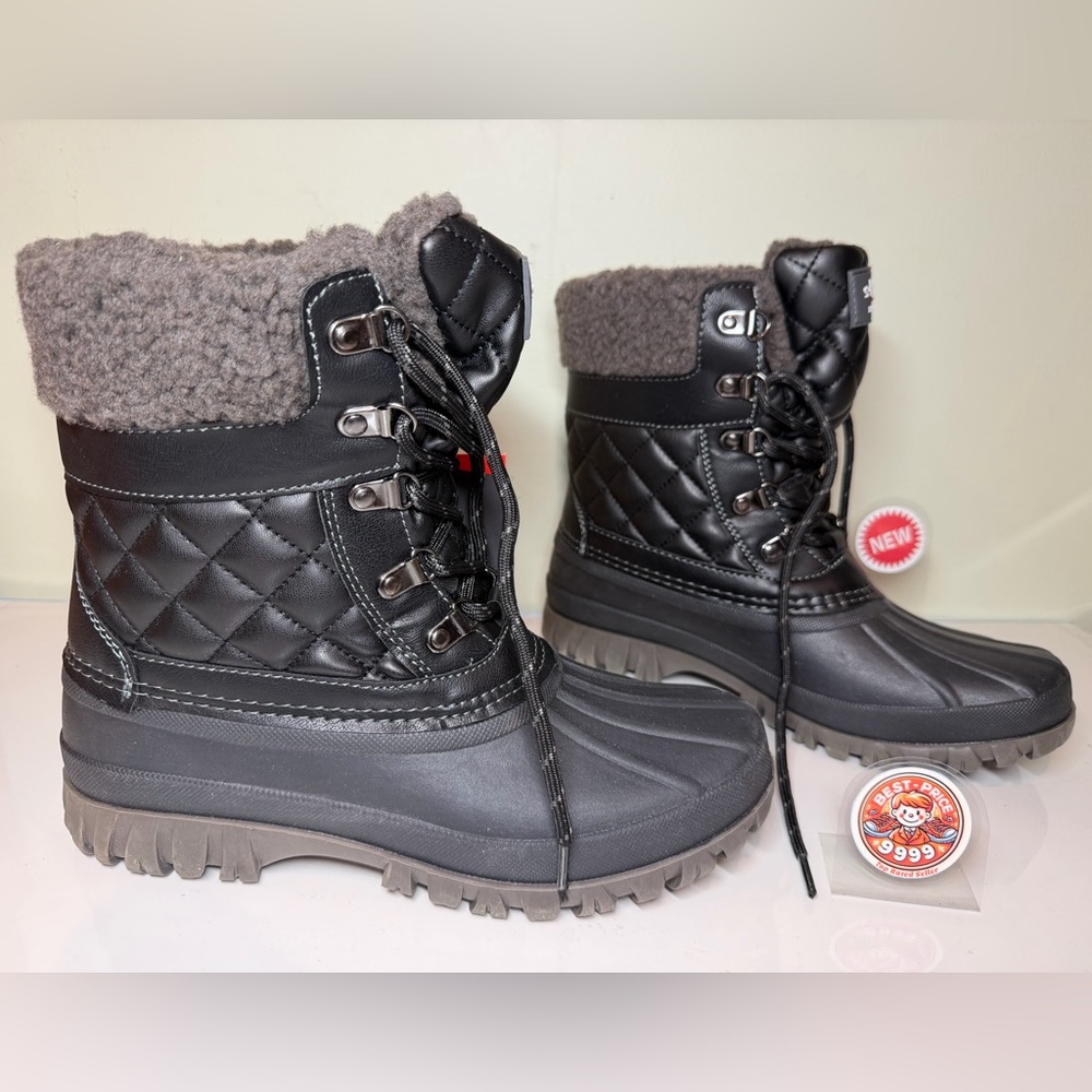 Cougar - Size 8 - Women’s Carlisle Winter Waterproof Black Boots - New